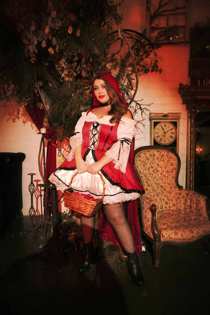 Plus Storybook Red Riding Hood Costume - Unspoken Fashion