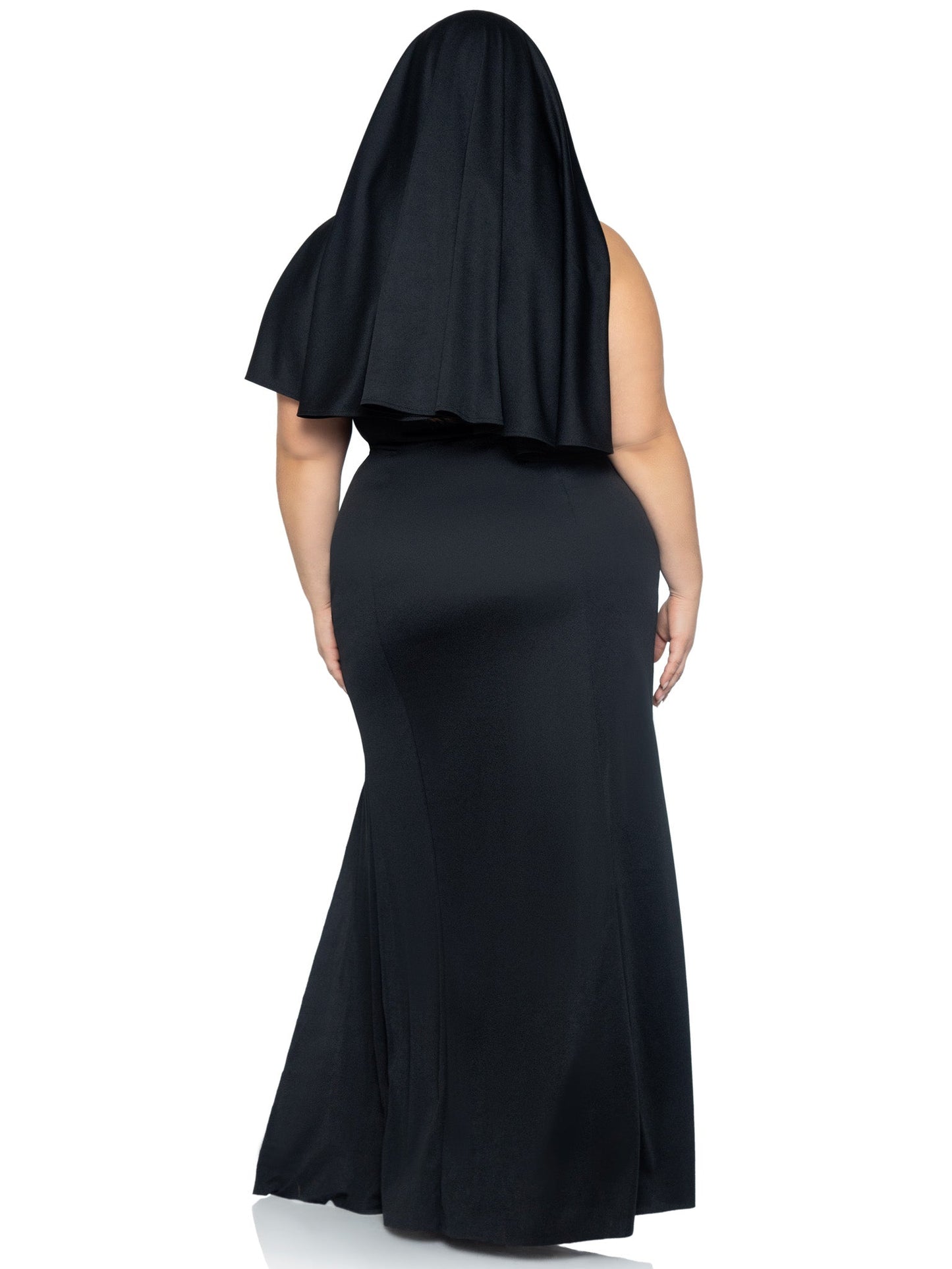 Plus Sultry Sinner Nun Costume - Unspoken Fashion