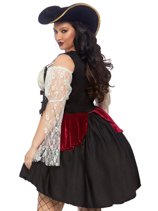 Plus Wicked Waters Wench Costume - Unspoken Fashion