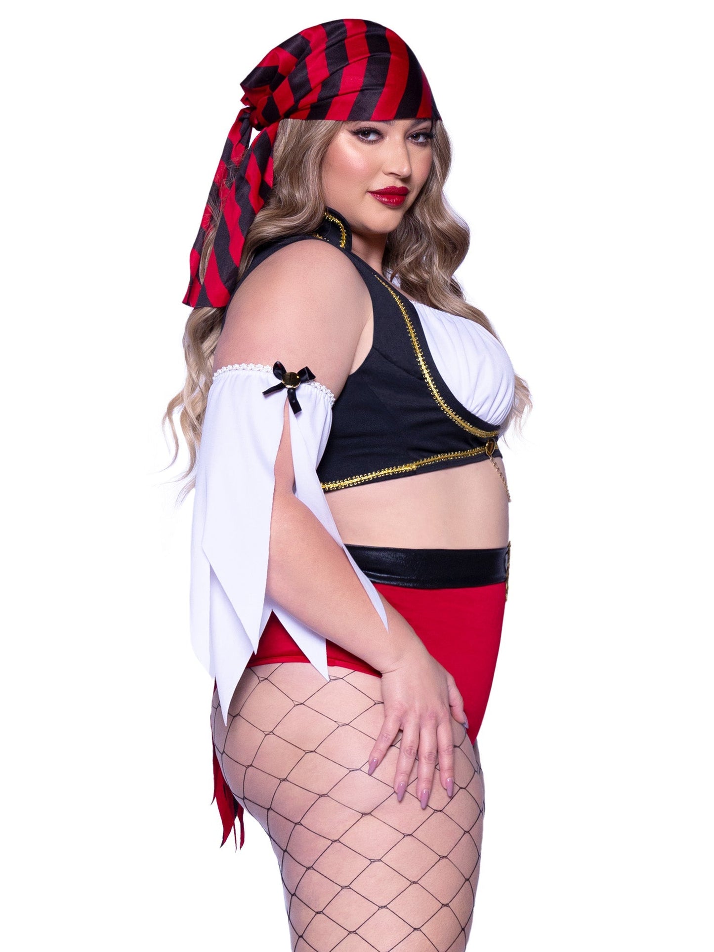 Plus Wicked Wench Pirate Costume - Unspoken Fashion