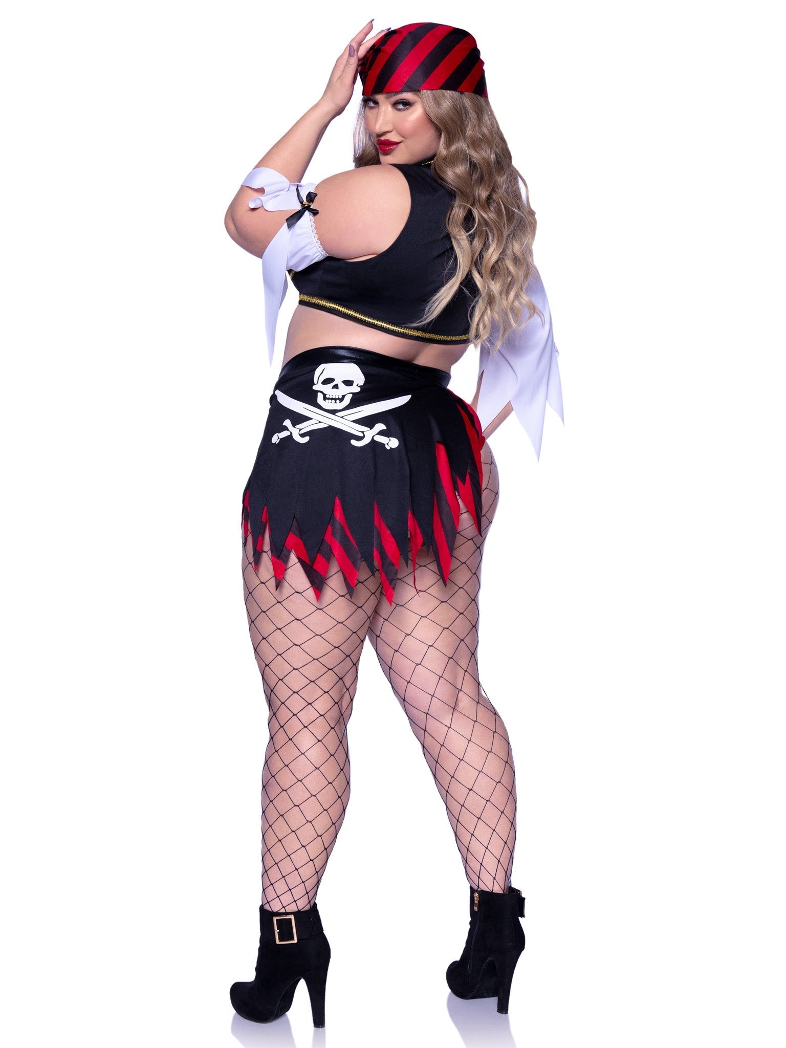 Plus Wicked Wench Pirate Costume - Unspoken Fashion