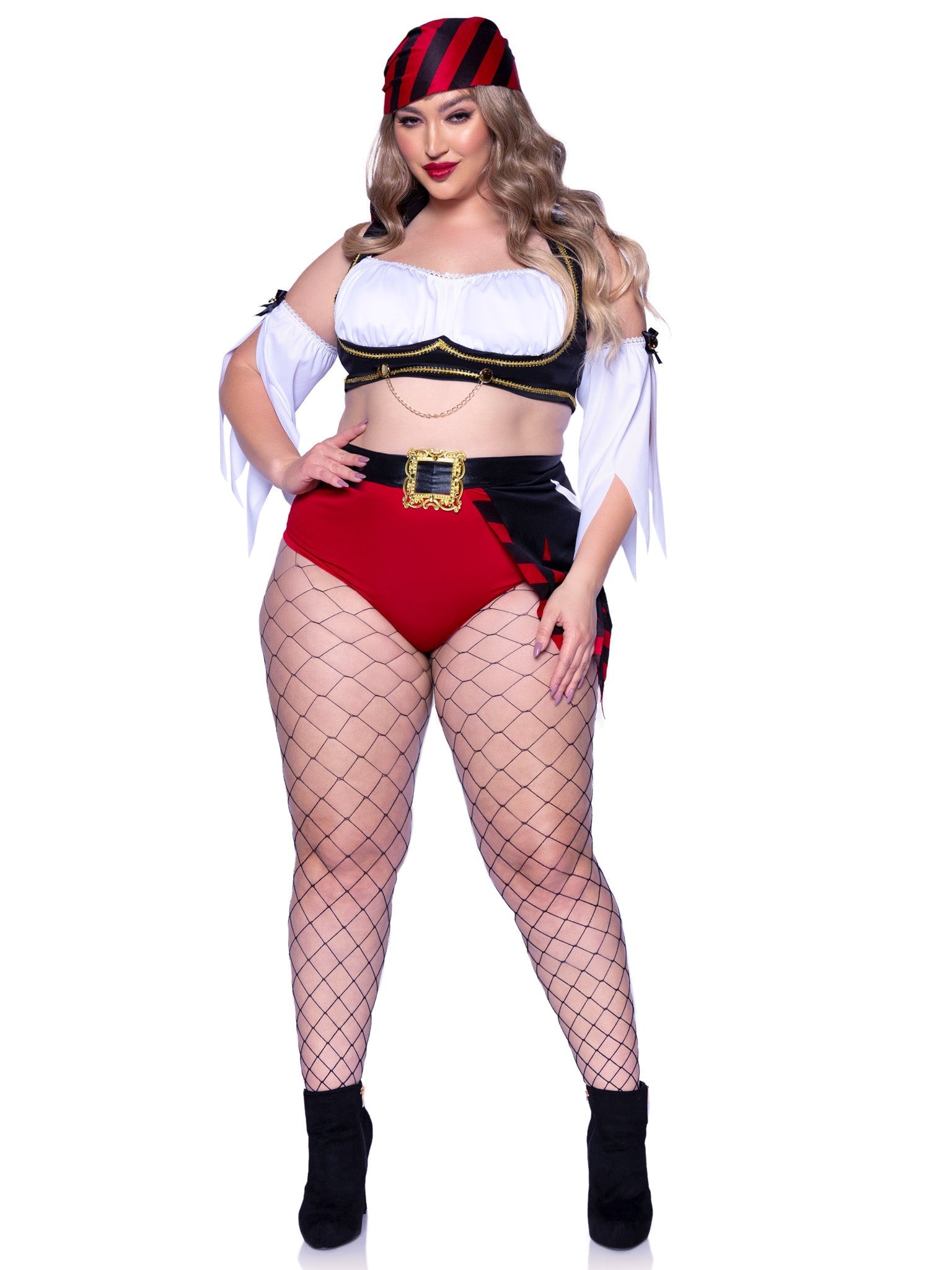 Plus Wicked Wench Pirate Costume - Unspoken Fashion