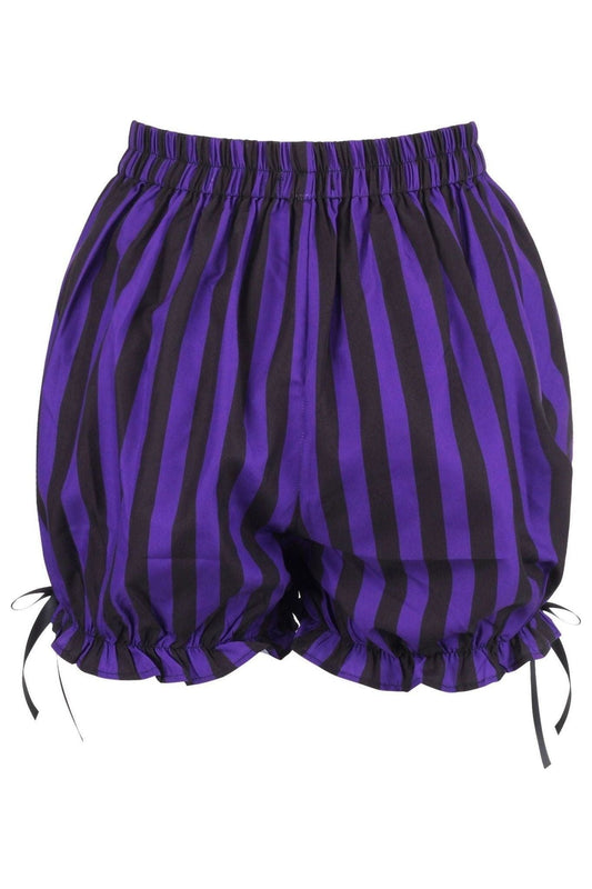 Purple/Black Striped Bloomers.