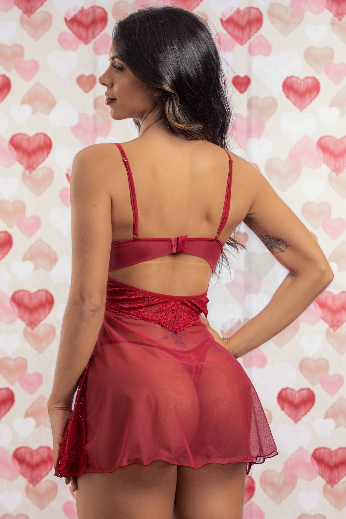Ramona Sheer Babydoll 2 Piece Set - Unspoken Fashion