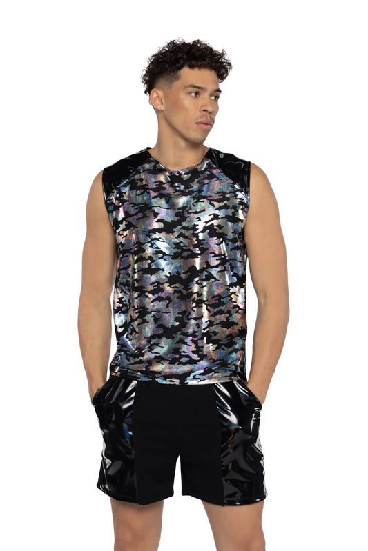 Rave JR156 - Two-Tone Men's Sleeveless Shirt - J. Valentine.