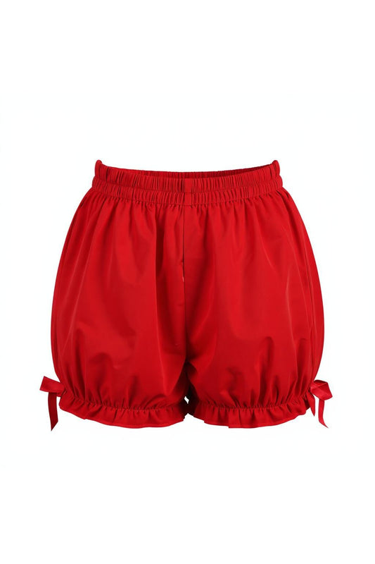 Red Crepe Bloomers
