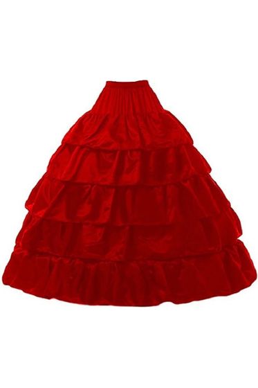 Red Hoop Skirt.