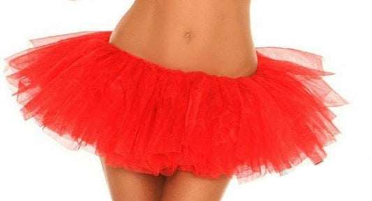 Red Tulle Layered Tutu - Costume Accessory