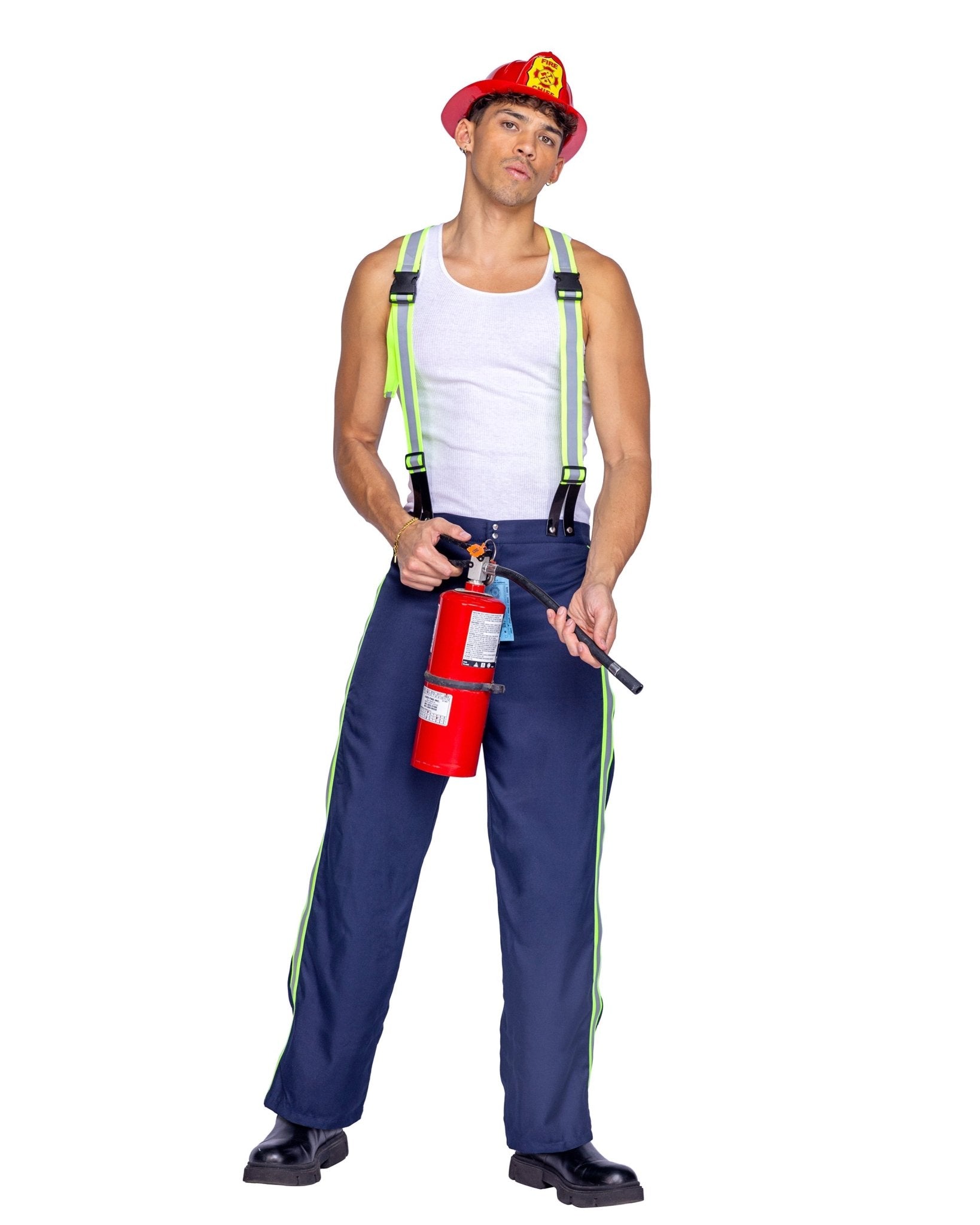 Roma 2pc Mens Fireman Hunk Costume.