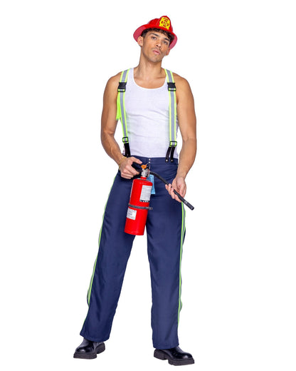 Roma 2pc Mens Fireman Hunk Costume.