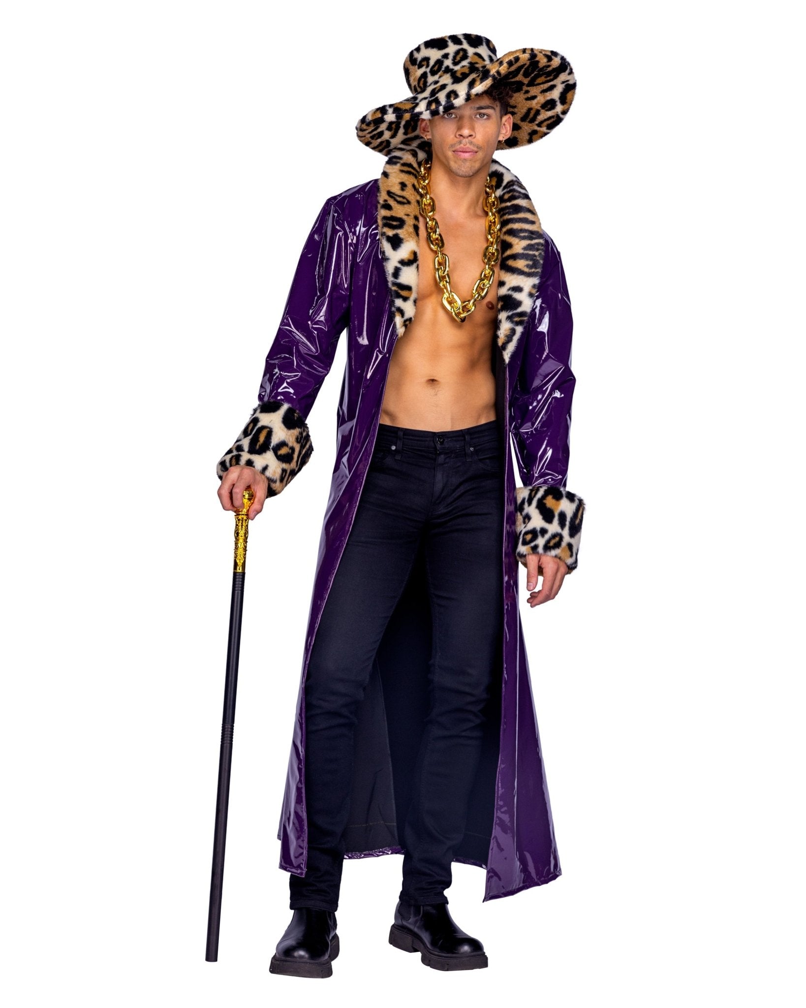 Roma 2pc Mens King Pimp Costume.