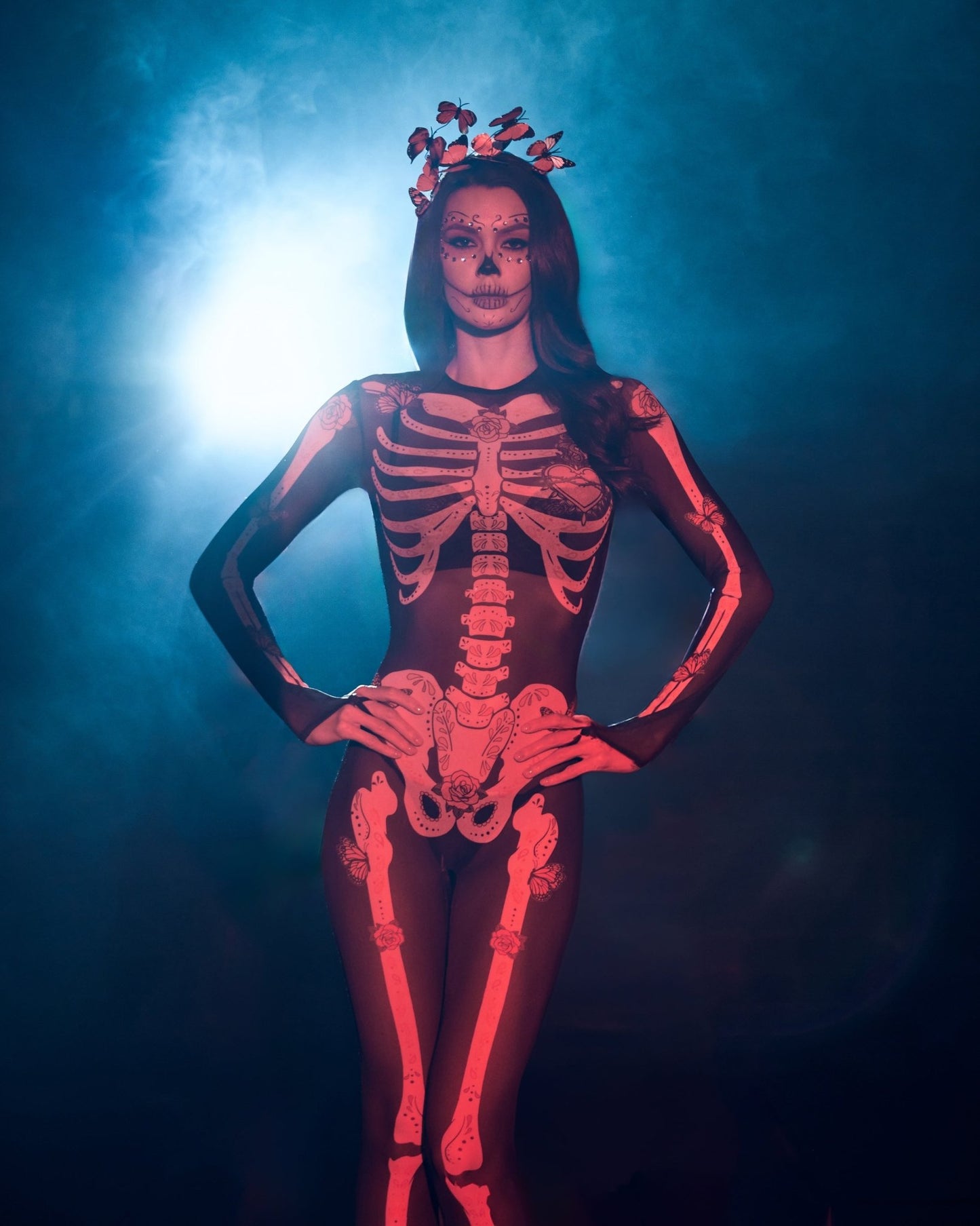 Roma 2pc Sugar Skeleton Costume.