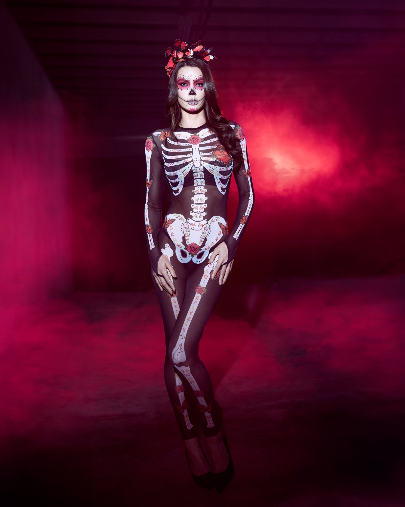 Roma 2pc Sugar Skeleton Costume.