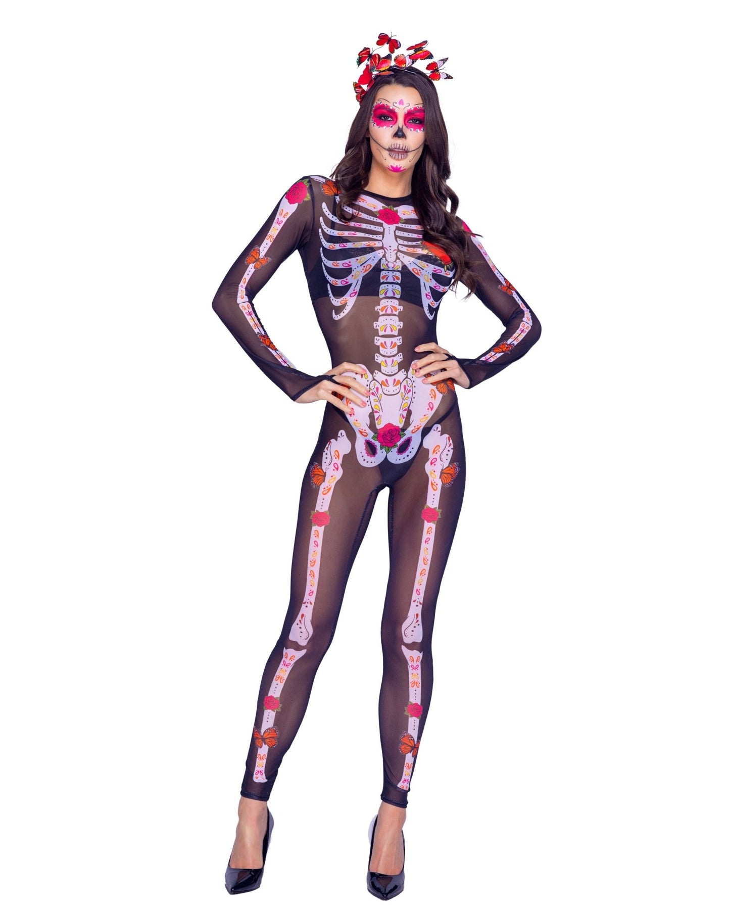 Roma 2pc Sugar Skeleton Costume.