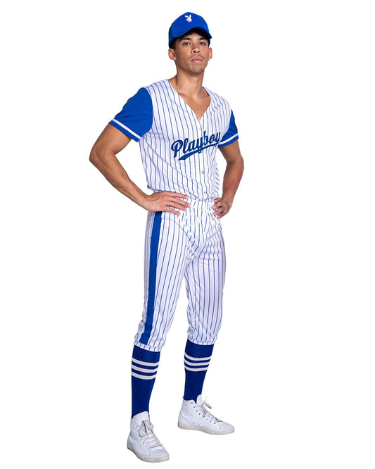 Roma 3PC Mens Playboy Baseball Homerun Hunk Costume.