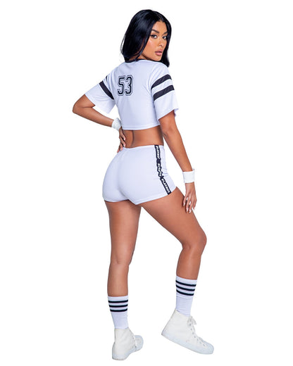 Roma 3PC Playboy Sporty Football Player Costume.