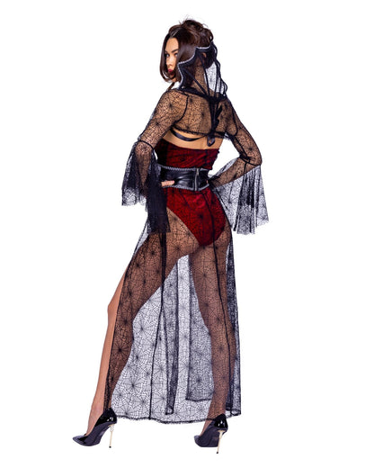 Roma 4pc Black Widow Costume.