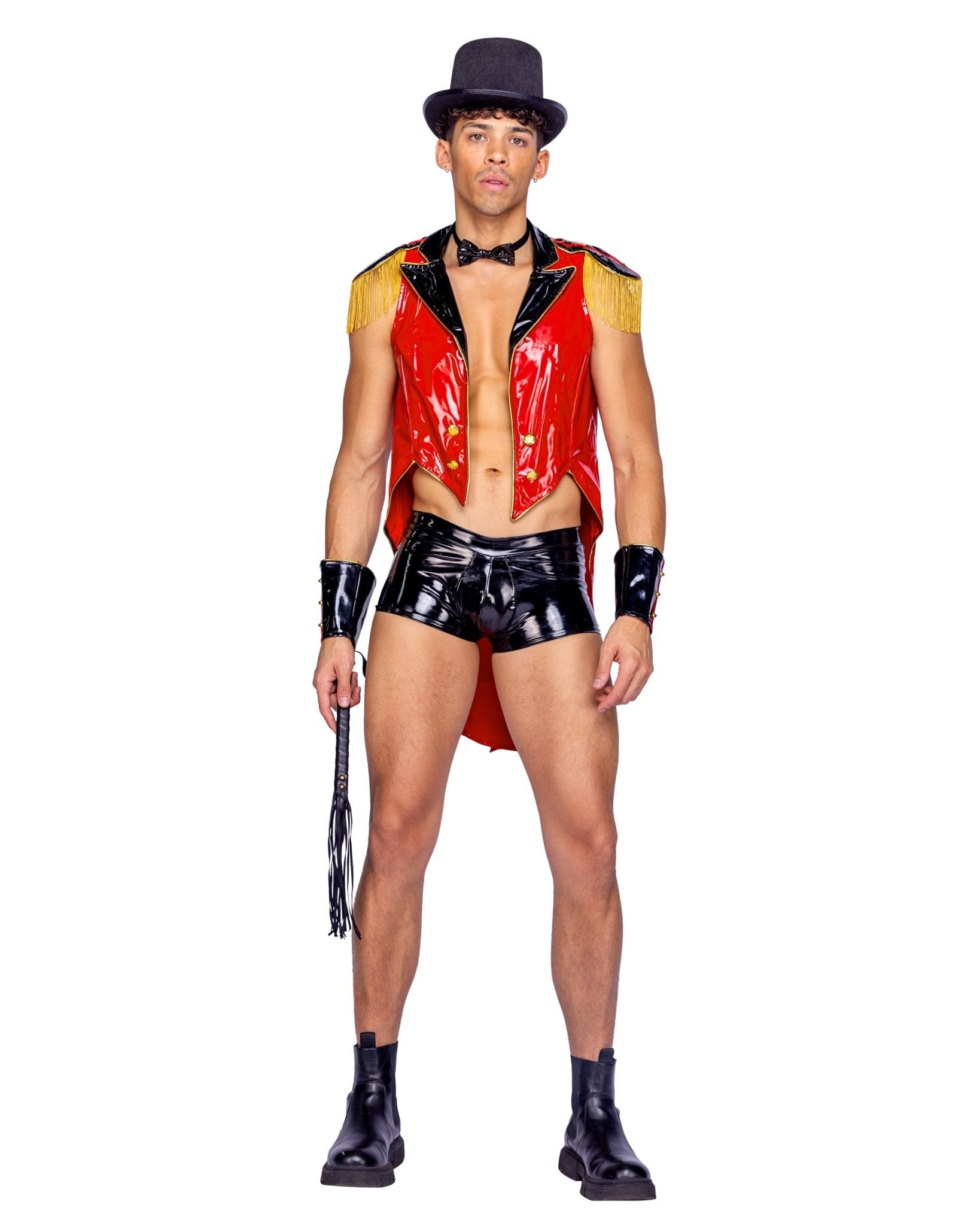 Roma 5pc Mens Dark Circus Master Costume.