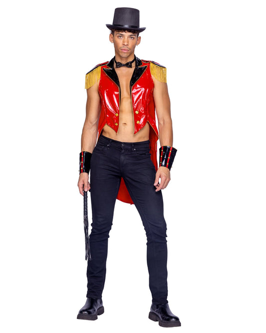 Roma 5pc Mens Dark Circus Master Costume.