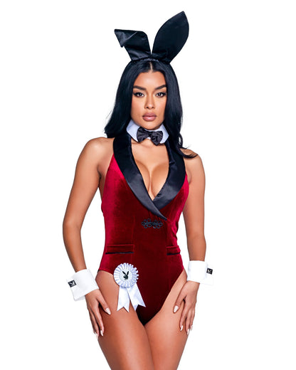 Roma 8PC Playboy Smoking Lounge Bunny Costume.