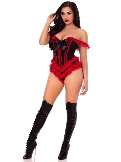 Ruffle Bodysuit with Boning - Unspoken Fashion