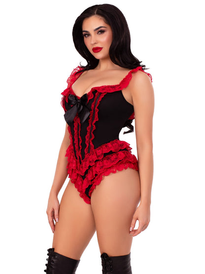 Ruffle Bodysuit with Boning - Unspoken Fashion