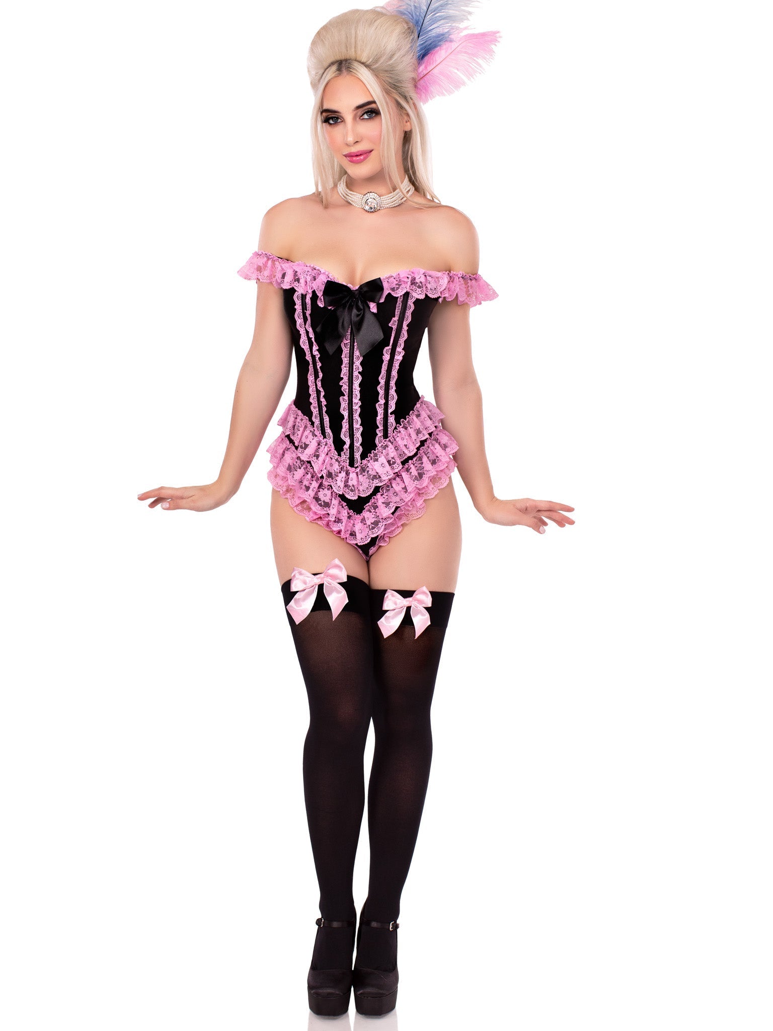 Ruffle Bodysuit with Boning - Unspoken Fashion