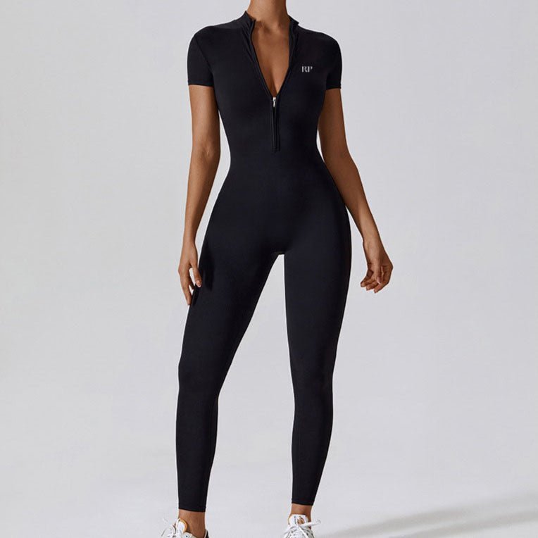 Scuba Zip Jumpsuit - Unspoken Fashion