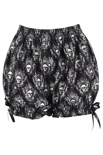 Skull Print Crepe Bloomers