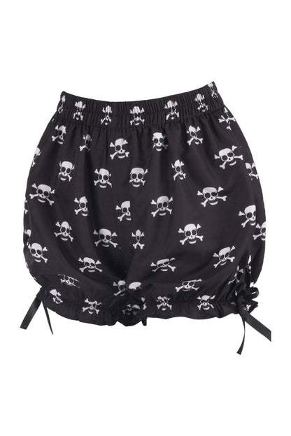 Skull Print Pirate Crepe Bloomers