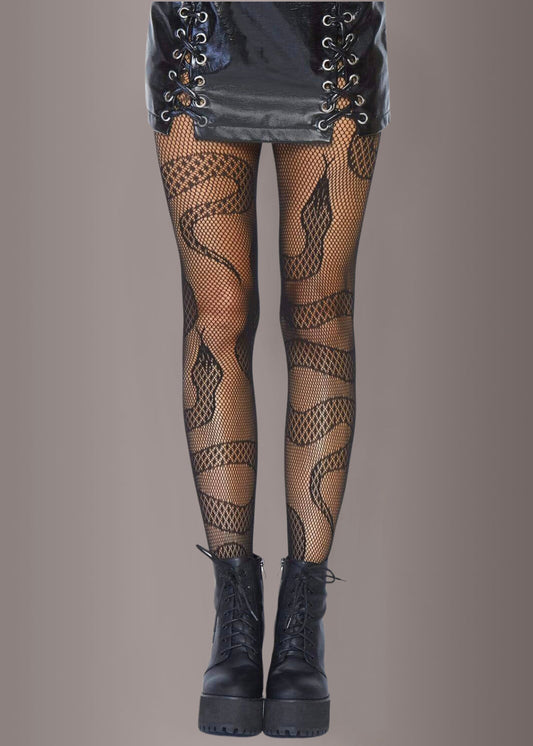 Slither Snake Fishnet Tights