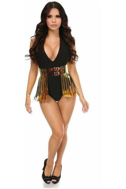 Orange/Gold Sunset Holo Fringe Skirt