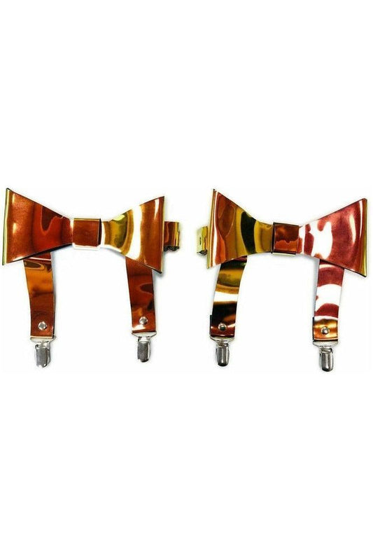 Orange/Gold Sunset Holo Garters (set of 2)