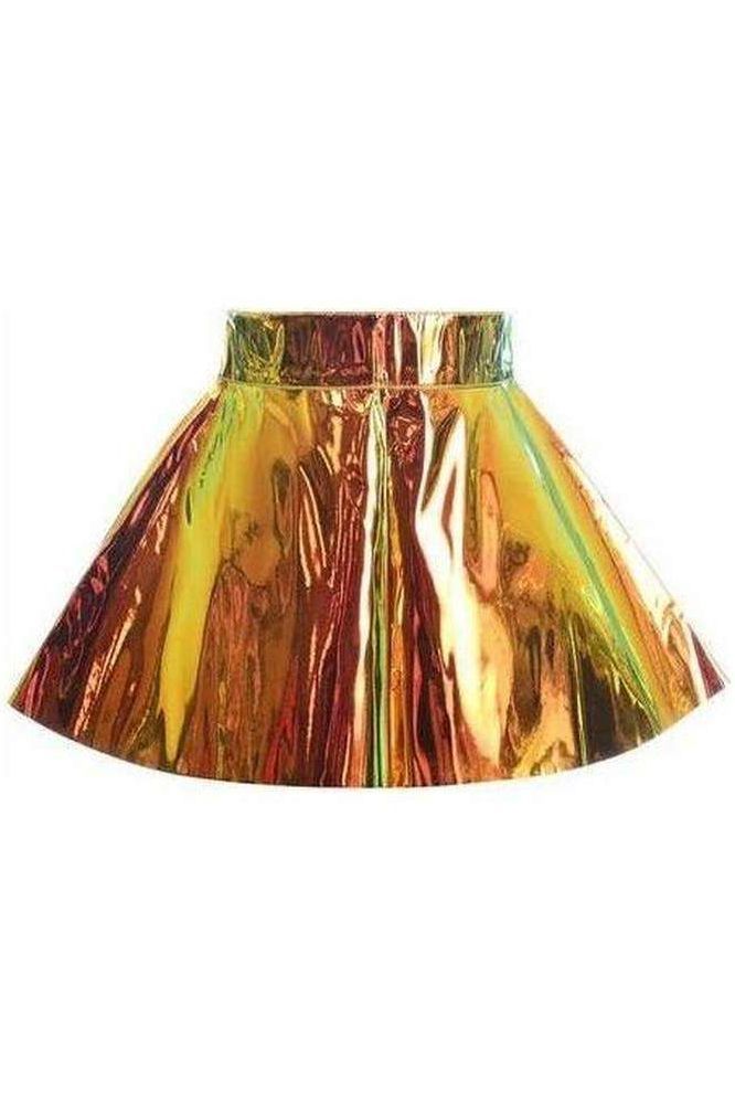 Orange/Gold Sunset Holo Skater Skirt