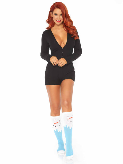 Sweet Dreams Long Johns Romper - Unspoken Fashion