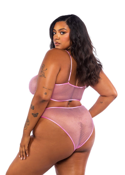 Think Pink Rhinestone Tube 2 - Piece Short Set Roma Confidential - Unspoken Fashion