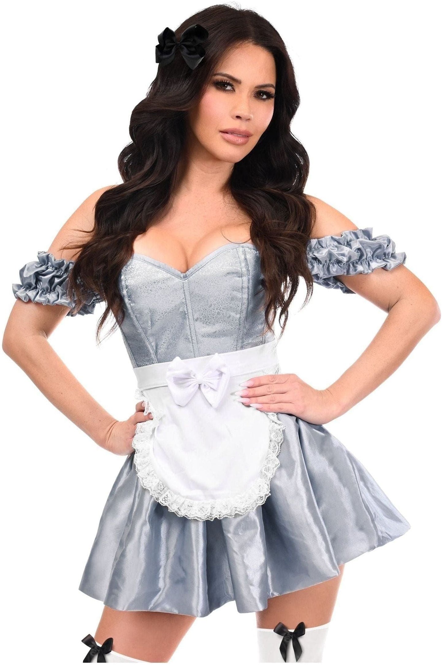 Top Drawer 3 PC Wonderland Seeker Corset Dress Costume.