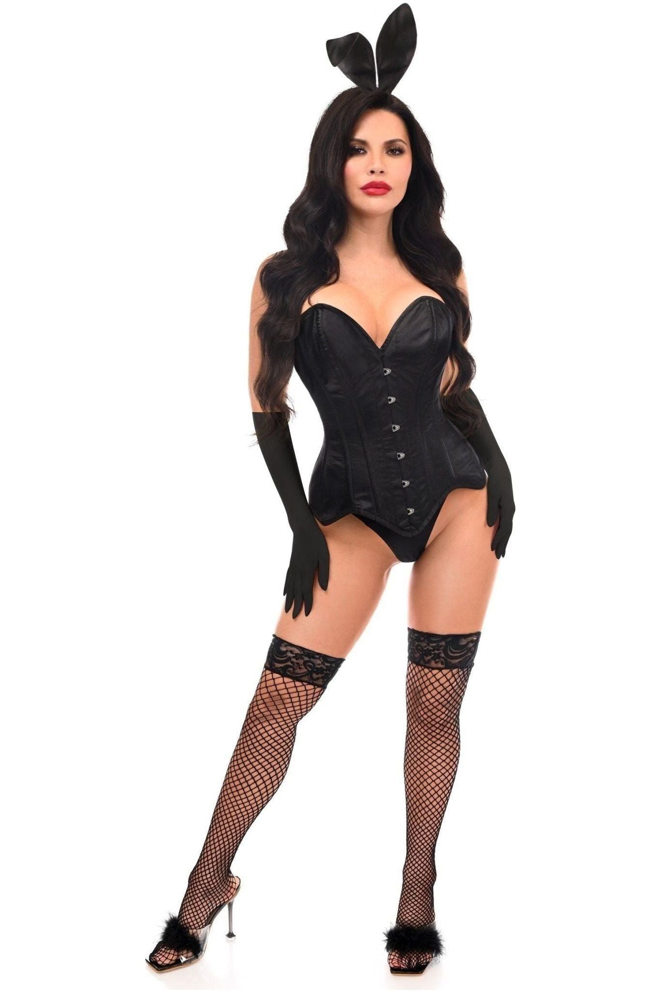 Top Drawer 4 PC Classic Bunny Corset Costume.