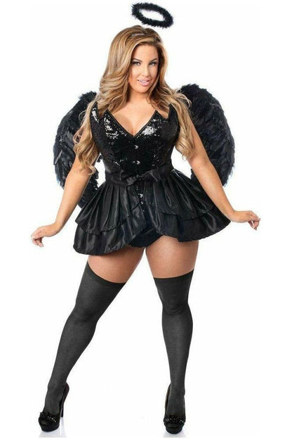 Top Drawer 4 PC Fallen Angel Corset Costume