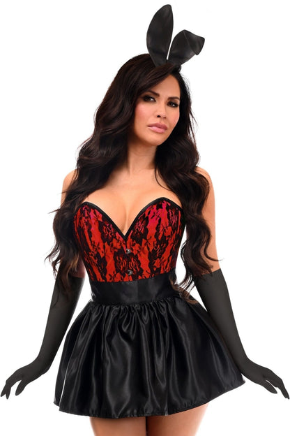 Top Drawer 5 PC Premium Boudoir Bunny Corset Costume