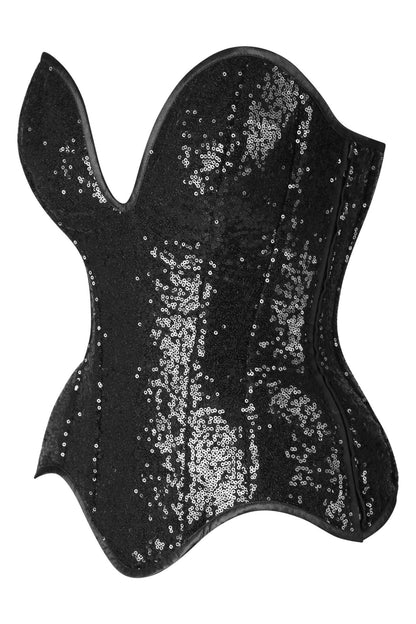Top Drawer 5 PC Premium Sequin Cop Corset Costume