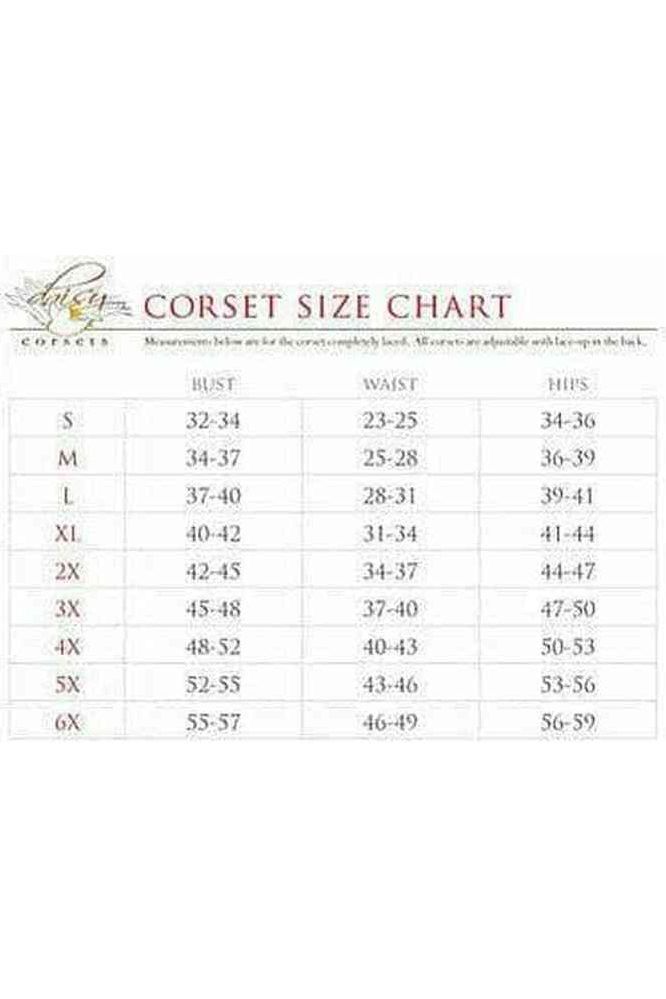 Top Drawer Black Faux Leather Steel Boned Overbust Corset