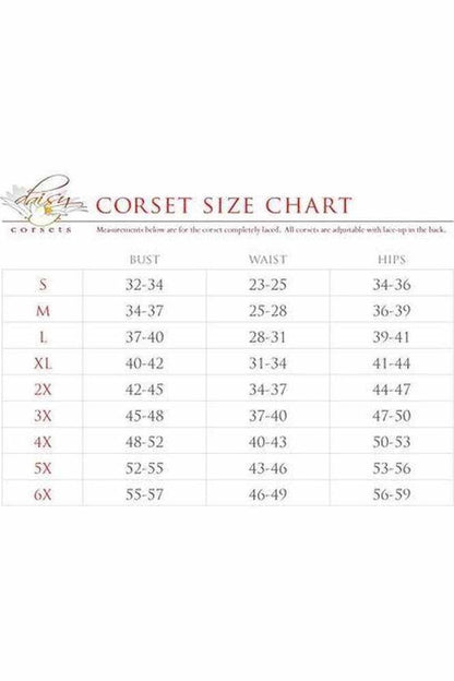 Top Drawer 4 PC Black/Red Premium Pirate Corset Costume