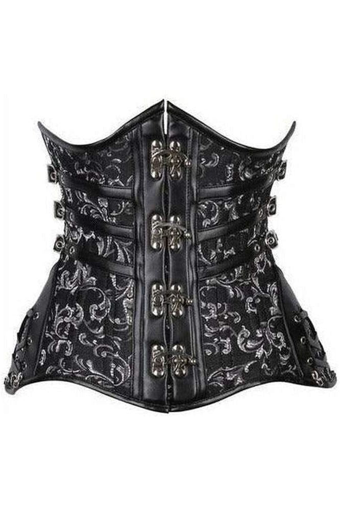 Top Drawer CURVY Steampunk Steel Double Boned Under Bust Corset