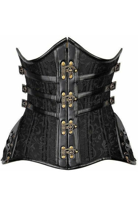 Top Drawer CURVY Steampunk Steel Double Boned Under Bust Corset