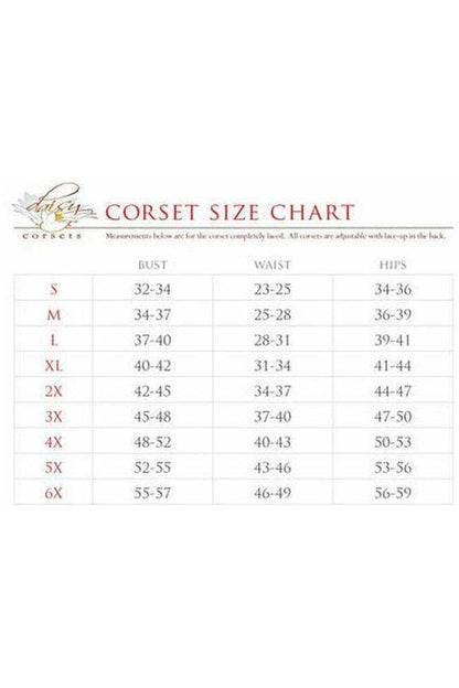 Top Drawer Double Steel Boned Brown Brocade Curvy Underbust Corset
