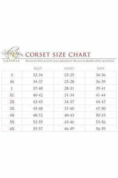 Top Drawer Elegant Ivory Embroidered Steel Boned Corset