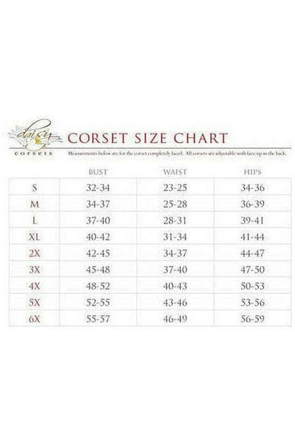 Top Drawer Lace-Up Steel Boned Over Bust Corset