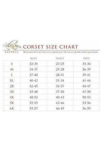 Top Drawer Multi Pink Sequin Curvy Cut Waist Cincher Corset