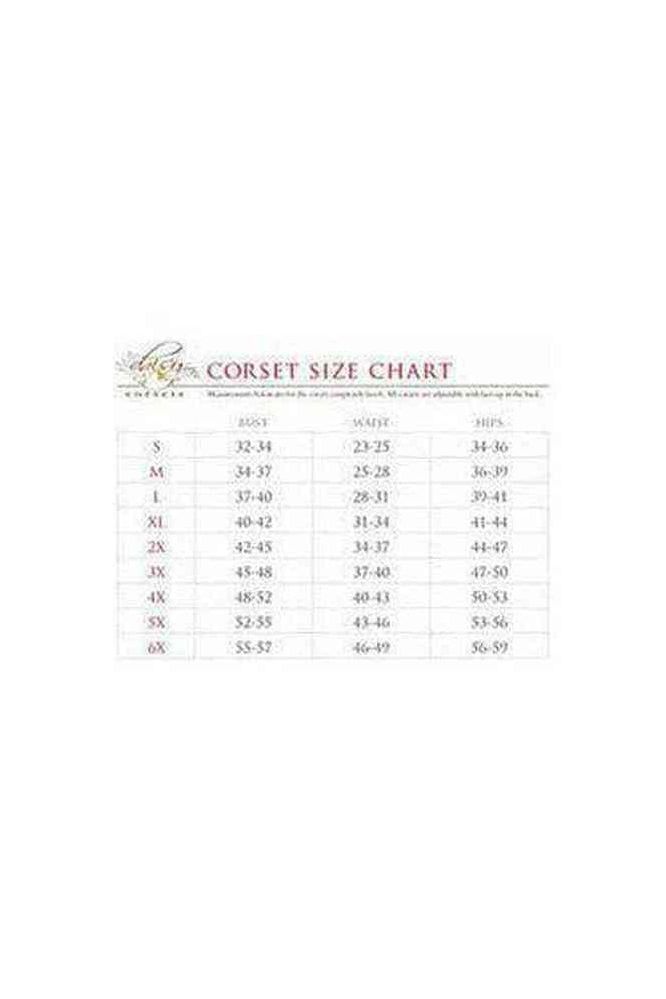 Top Drawer Pink Brocade & Faux Leather Steel Boned Corset